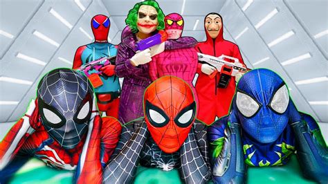 Pro Superhero Nerf War Battle Team Spiderman In Real Life Epic