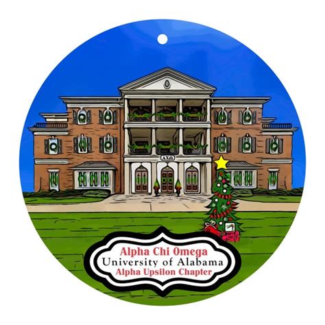 Alpha Chi Omega Sorority House At The University Of Alabama Etsy