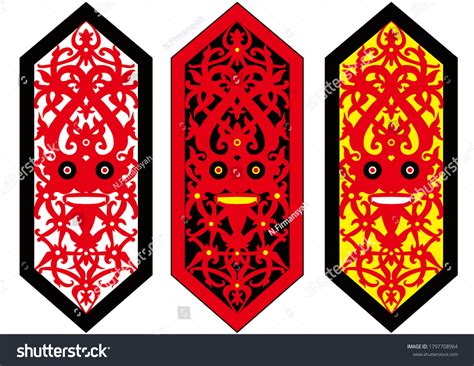 Background Motif Dayak 58 Koleksi Gambar