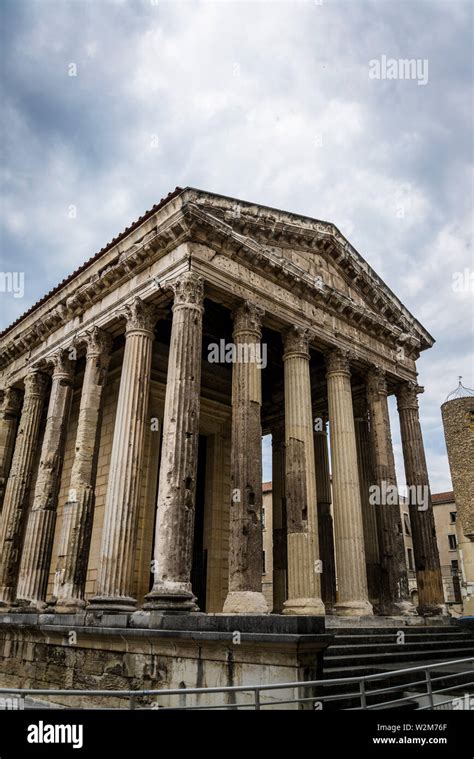 Temple Of Augustus And Livia An Original Roman Temple Vienne France