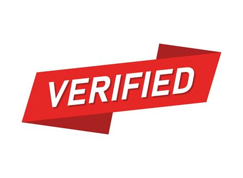 Verified Banner Icon In Flat Style Verify Label Vector Illustration On