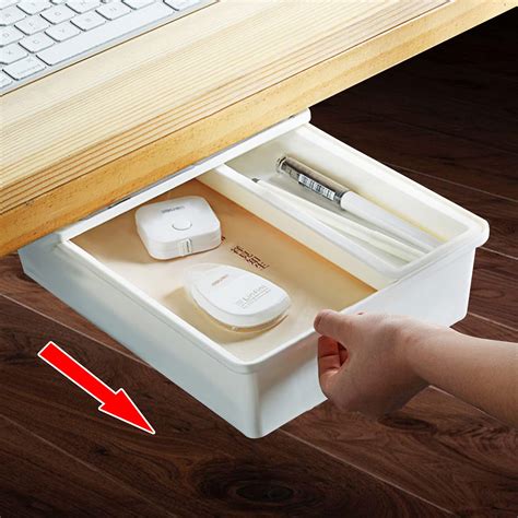 Buy Landmore Under Desk Drawer Organizer Self Adhesive Desk Drawer