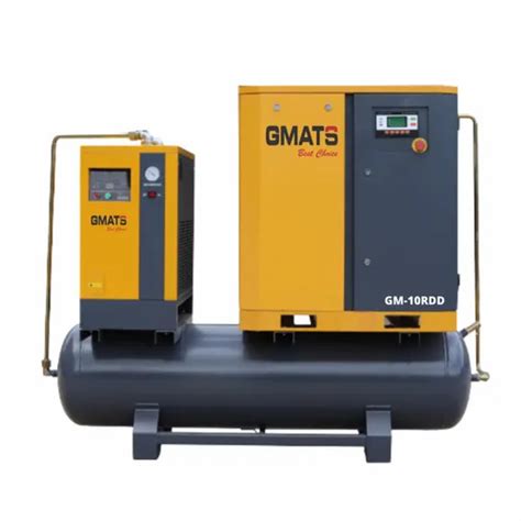 Gmats Hp Tank Mounted Screw Air Compressor Discharge Pressure