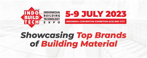 Showcasing Top Brands Of Building Material At Indobuildtech Expo