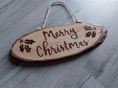 Merry Christmas Sign, Rustic Christmas Decor, Christmas Decoration ...