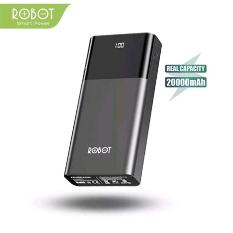 Jual Powerbank Robot Mah Rt Dual Port Input Output Original