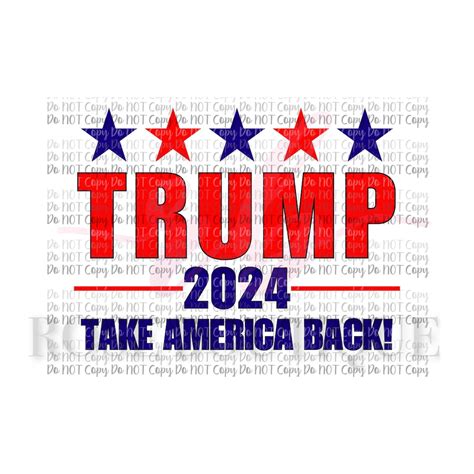Trump 2024 Sublimation Digital Design Png 4th Of July President