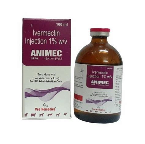 Animec Ivermectin Injection 1 W V Packaging Type Box Packaging Size