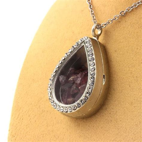 Collier Grenat Rhodolite brut Modèle goutte eBay