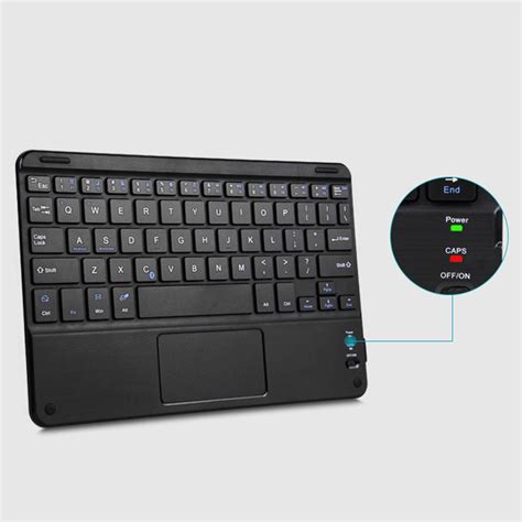 Mini Clavier Ultra Mince Sans Fil Bluetooth Touches Avec Pav