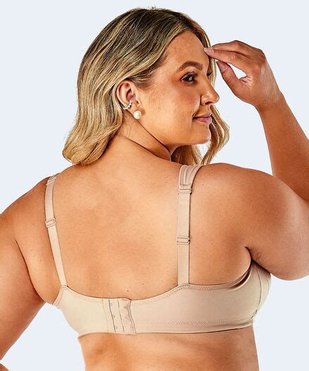 Sutiã Moldado Duplo sem Bojo Alça Reforçada Plus Size VI LINGERIE Sutiã Moldado Duplo sem