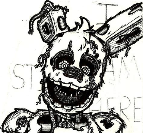 Springtrap Doodle At Work By Lilttemiss Fnaf Art Anime Fnaf Fnaf