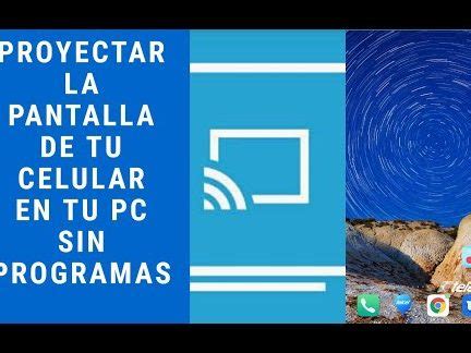 como ver la pantalla del móvil en el pc sin programas