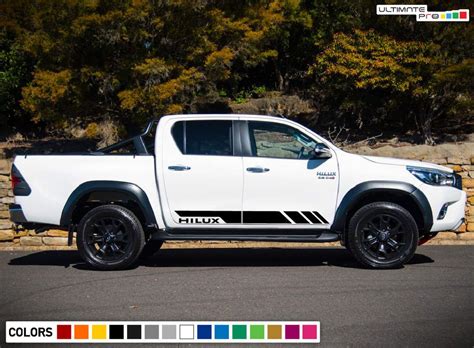 Sticker Vinyl Side Stripes For Toyota Hilux 2015 2016 2017 2018 Bar