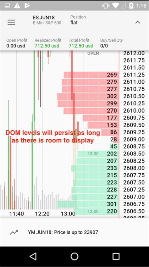 Dom Chart Tradovate Llc