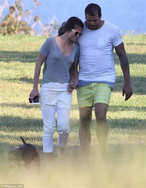 Lance Buddy Franklin And Jesinta Campbell Enjoy A Walk With Their Dog