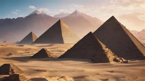 Premium Ai Image Pyramid Pattern