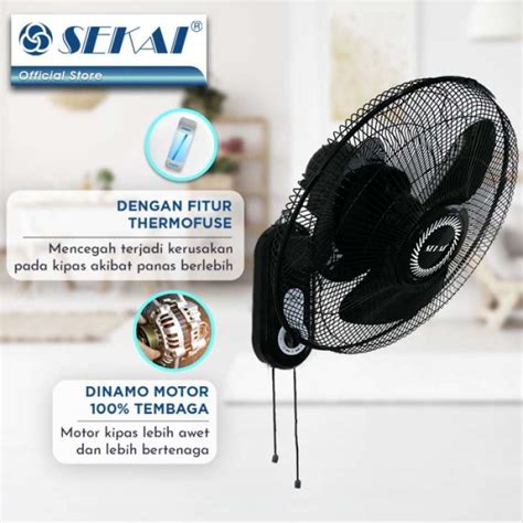 Jual Sekai Plastic Wall Fan Inch Wfn Kipas Dinding Wfn Di