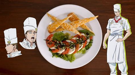 Jojo S Bizarre Adventure Anime Tomato Mozzarella Caprese Salad In Real Life ジョジョの奇妙な冒険 Youtube