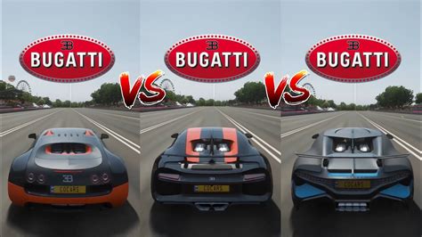 Forza Horizon 4 Bugatti Divo Vs Bugatti Chiron Vs Bugatti Veyron Ss