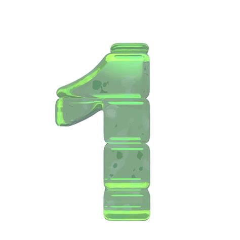 Premium Vector Ice Symbols Made Of Ice Number 1