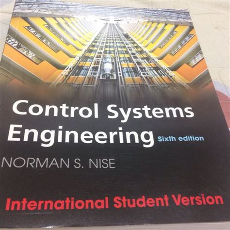 二手書大專用書控制系統工程原文書第六版Control Systems Engineering Norman S Nise 全新無使用過