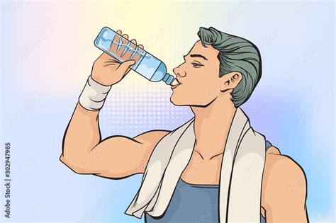 Drink Water Drawing