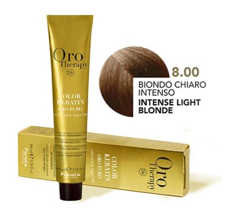 Oro Therapy 24k Puro Colour 8 00 Intense Light Blonde 100ml