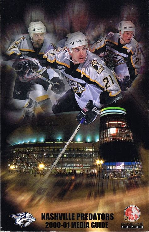 NHL Media Guide Nashville Predators 2000 01 SportsPaper Info