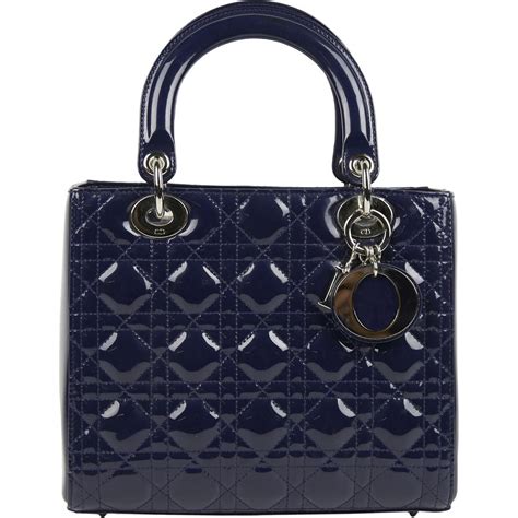 Navy Blue Handbag Leather | semashow.com