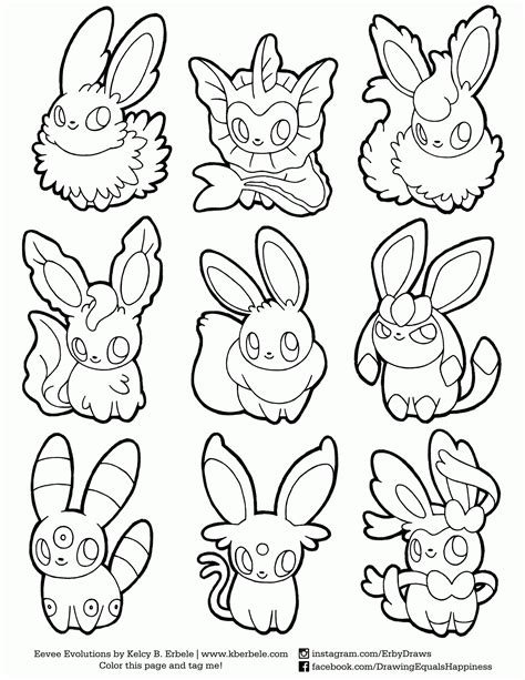 Pokemon Coloring Pages Chibi - BubaKids.com