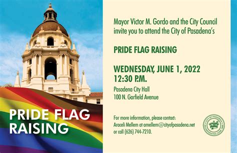 City Of Pasadena Kicks Off Pride Month Celebrations With Pride Flag