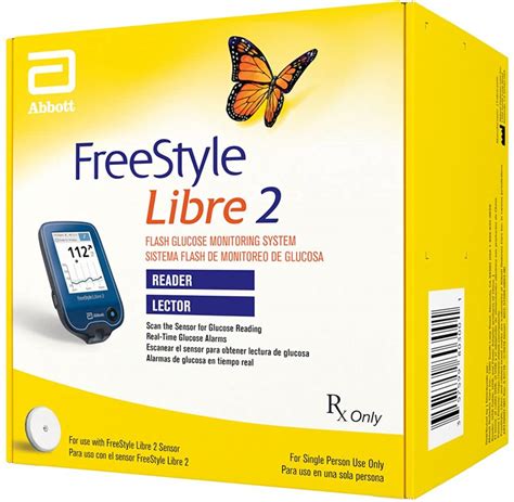 Libre Glucose Meter Libre 2 with Optional Glucose Alarms, High & Low ...