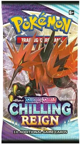 3 Sobres Cartas Pokémon Tcg Chilling Reign Inglés Original Meses sin