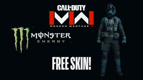 Call Of Duty Offers Free Monster Energy Skin For Mw3 And Warzone