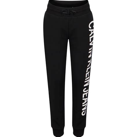 Calvin Klein Monogram Track Pants In Black Bambinifashion Com