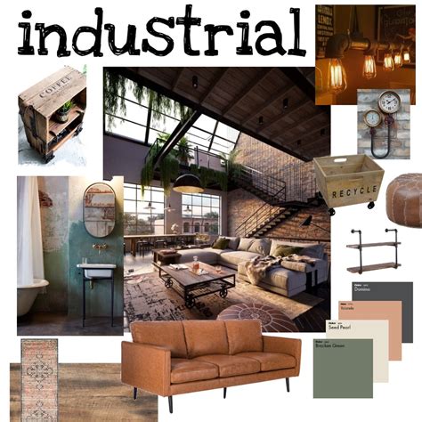 IDI Industrial assignment Interior Design Mood Board by Lifestylehomeau ...
