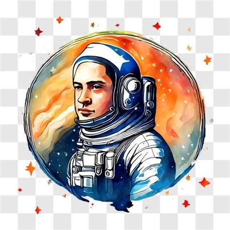 Descarga Inspiradora Pintura Al Acuarela De Un Astronauta En Traje