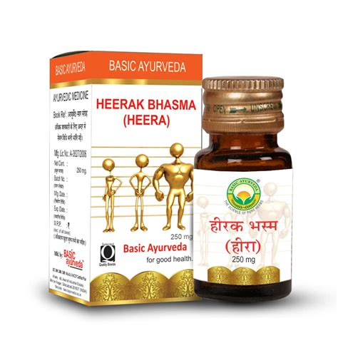 Buy BASIC AYURVEDA Heerak Bhasma Heera 250 Mg Pack Of 2 Online At