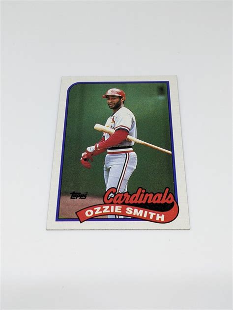 Topps Ozzie Smith St Louis Cardinals Shortstop Free Shipping