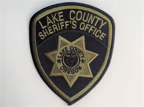 Lake County Sheriffs Office Collectible Patch Oregon State Sheriffs