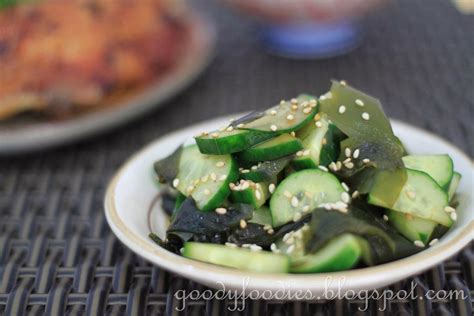 Goodyfoodies Recipe Japanese Cucumber And Wakame Salad