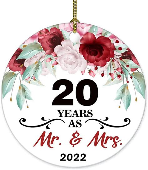 40 Years As Mr And Mrs Christmas Ornament 2022 Christmas Bauble T For Forty 40 Years Couple