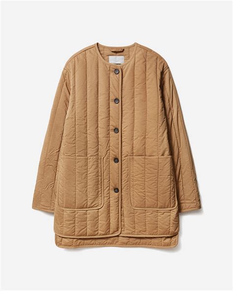 The Cotton Quilted Jacket Ochre Everlane