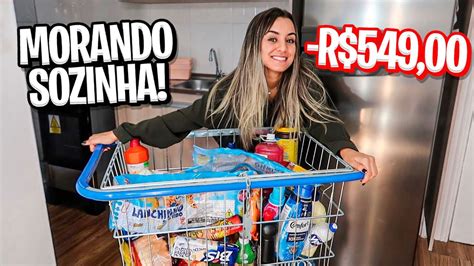 Primeira Compra Do M S Morando Sozinha Youtube