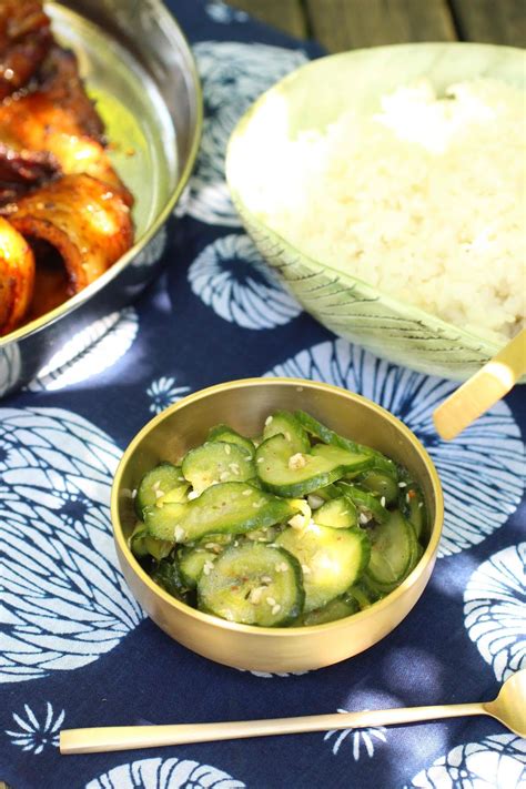 Un peu gay dans les coings Salade de concombre à la coréenne
