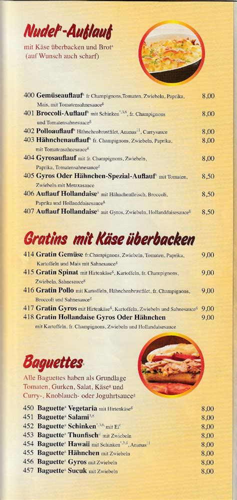 Speisekarte Von Pizzeria Sharu Brake Unterweser