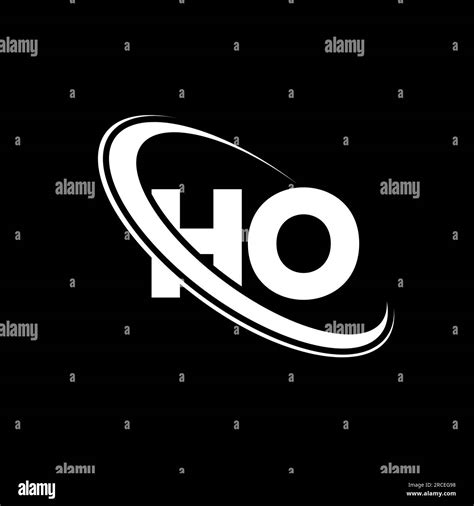 HO Logo H O Design White HO Letter HO H O Letter Logo Design