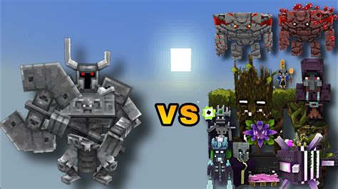 Ferrous Wroughtnaut Vs Mc Dungeons Mobs And Bosses Minecraft Bedrock