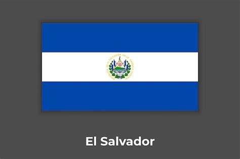 Premium Vector Flag Of El Salvador El Salvador Flag